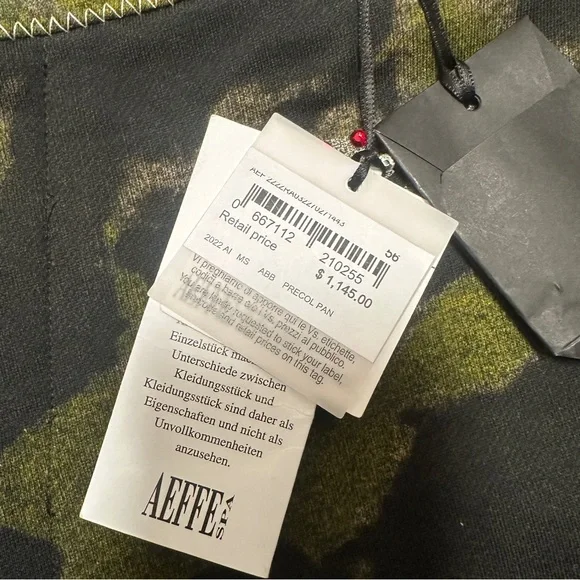 NWT MOSCHINO Katakana Embellished Camouflage Pants EU 58 or US 48 $1145 - Picture 3 of 5